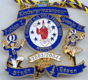 Kinderprinzenpaarorden Fabian I. & Svenja I., 2004